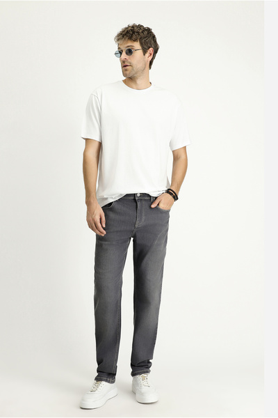 Kiğılı Pantaloni din denim Lycra cu croială standard Regular Fit