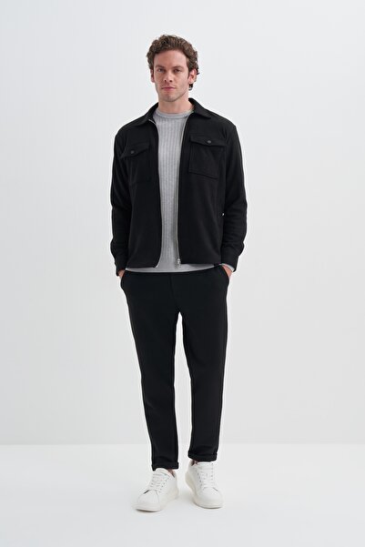 Cazador Regular Fit Suede Pocket Detailed Overshirt Shirt