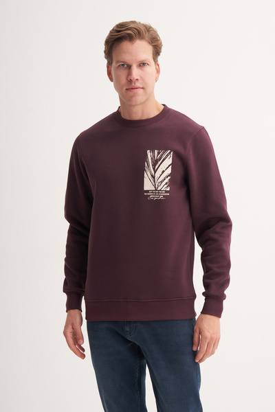Cazador Slim Fit Seasonal Cotton Blend 3 Thread Sweatshirt