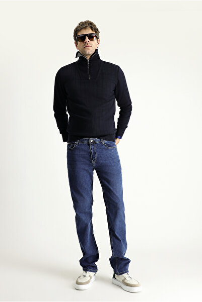 Kiğılı Regular Fit Likralı Denim Pantolon