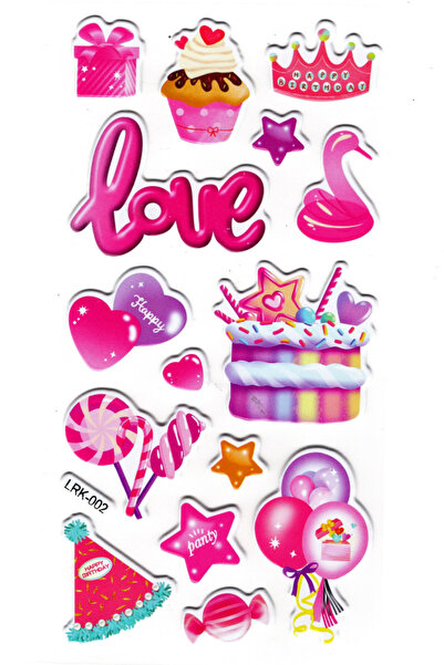 Limmy Pasta Party beležnica sa reljefnim nalepnicama - 17x9 cm (Lrk002)