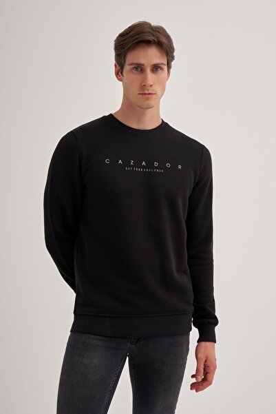 Cazador Φούτερ με χοντρή διαγώνια υφή 3 κλωστών από βαμβακερό slim fit