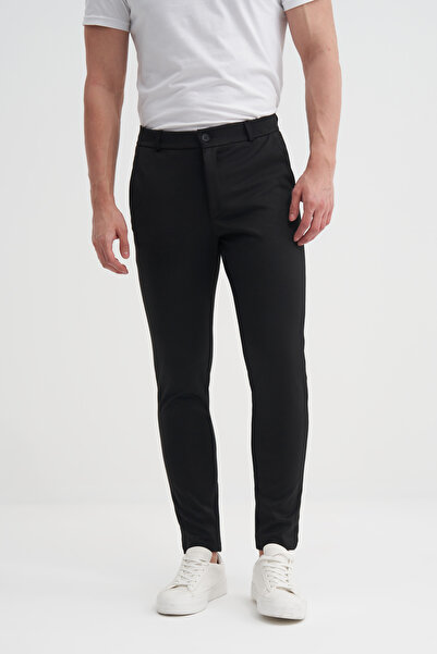 Cazador Jogger Örme Pantolon Düz Paça Cepli