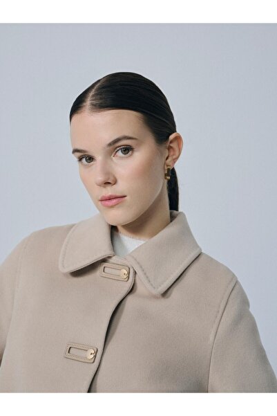 IDA Collection Baby Collar Short Jacket Stone