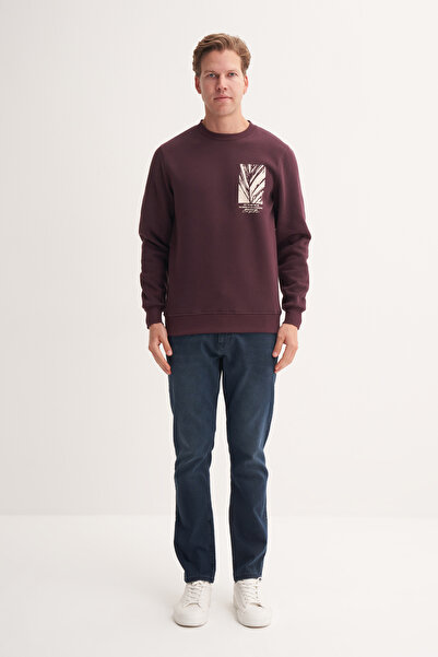 Cazador Slim Fit Seasonal Cotton Blend 3 Thread Sweatshirt