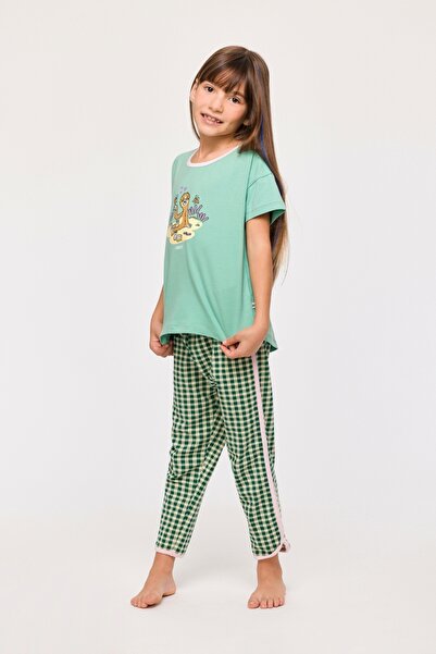 Woody 2-8 Years Old Girl's Pajamas-Tzg - 730-Light Blue