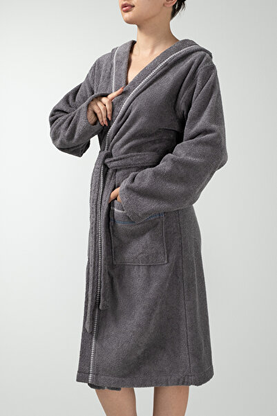 COTTONMANIA Profundo Robe Space - Εξαιρετικά μαλακό, μοντέρνο και ιδιαίτερο σχέδιο 100% βαμβακερό μπουρνούζι με κουκούλα Unisex