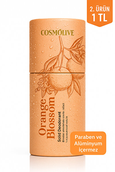 Cosmolive Doğal Roll On | Koltuk Altı Deodorant | Organik | Kokusuz | Portakal Çiçeği | Rolon | 80 gr