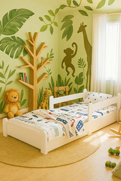 Tuliplife Tulipkids Montessori Karyola Beyaz 90x190 Yatak Uyumlu Oval Kesim Ç...