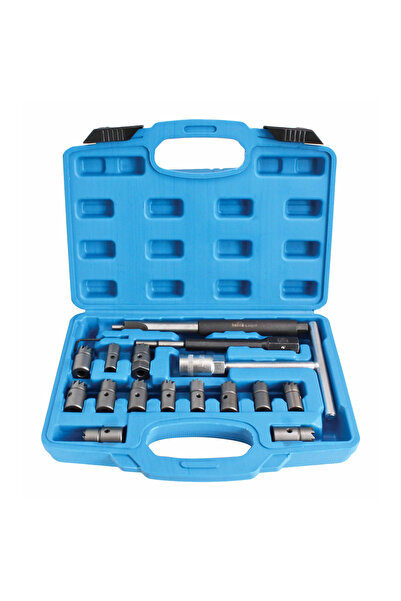 Quatros TRUSA CU FREZE PENTRU CURATAT ORIFICIU SCAUN INJECTOARE, 17 PIESE