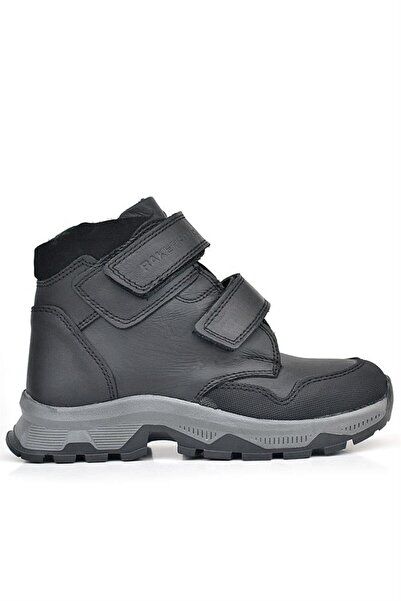 Rakerplus Trekking Genuine Leather Black Leather Velcro Boys' Boots