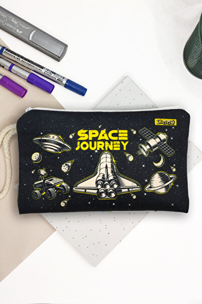 Limmy مكوك الفضاء - حامل قلم وقلم من القماش قابل للغسل مع نمط مكوك الفضاء