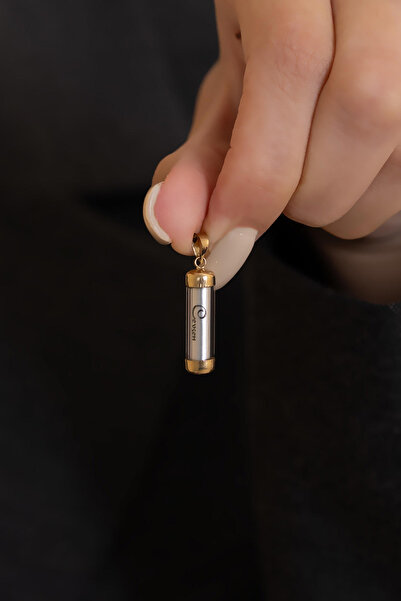 Bayar Gold 14 Ayar Altın Gri Cevşen Dua Kolye Ucu