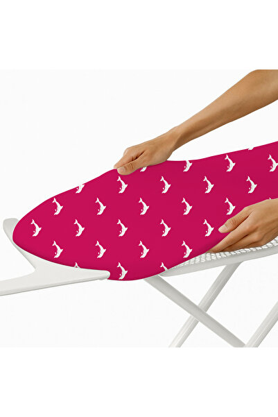 GERCELLA COMFORT DOLPHİN K.Pembe Ütü masası Örtüsü Kılıfı bezi