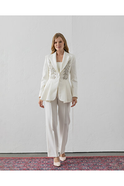 VUNTAL Hand Embroidered Volanli Blazer with Trousers Double Suit