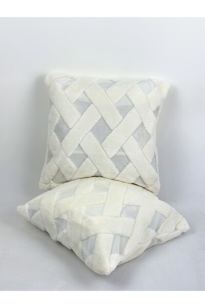 VİENNA Dekoratif Kırlent Kılıfı 2'li - Yumuşak Kumaş, Fermuarlı, 45x45 cm