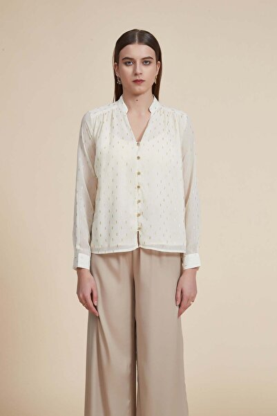 Yola Polka Dot Long-Sleeve Top