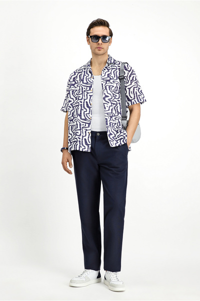 Kiğılı Κλασικό υφασμάτινο παντελόνι με κανονική εφαρμογή, ελαστική μέση, κορδ...