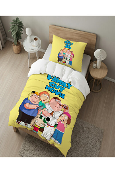 hediyechy Gift Duvet Cover Famıly Guy3D Digital Printed Single Bedding Set Without Sheets