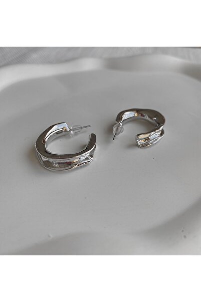 DEMOKAN Kadın Küpe Kesik Halka Oyuk Küpe