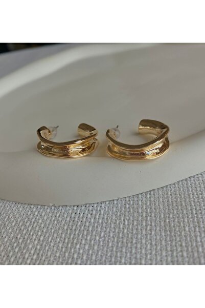 DEMOKAN Kadın Küpe Kesik Halka Oyuk Küpe