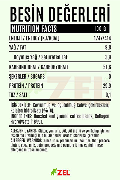 Zel Kolajenli Türk Kahvesi 125 G