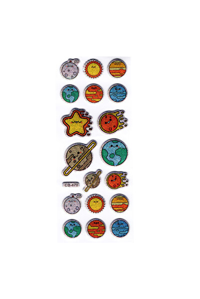 Limmy Sticker Kabartmalı Stiker Defter, Planlayıcı Etiket Gezegenler (cb470) ...