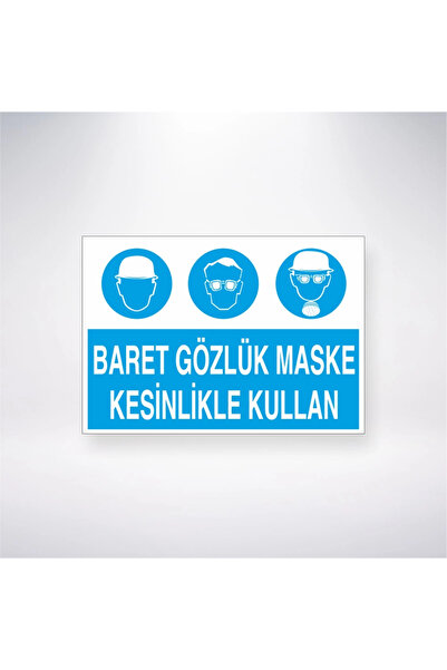 Reysa Tasarım قناع نظارات الخوذة يستخدم بدقة 21 × 28 ملصق لاصق خلفي لسلامة العمل