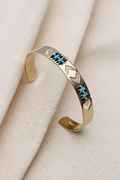 Süspüs Accessories سوار من الفولاذ المقاوم للتشويه - مطرز بالرمل