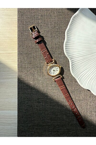 rubsey Retro Minimal Deri Kordon Vintage Kadın Kol Saati