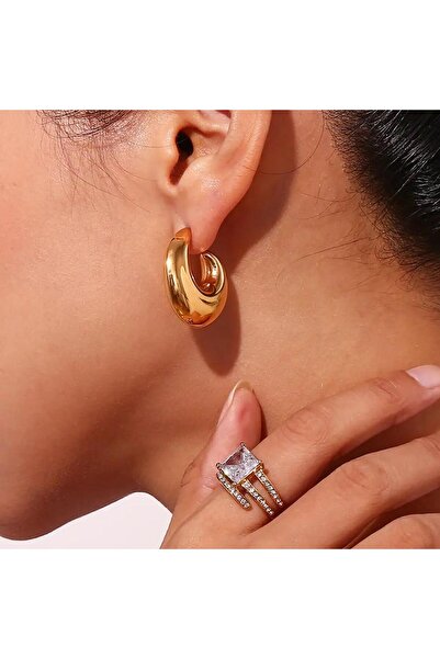 DEMOKAN Kadın Küpe Özel Seri Dalgıç Model Küpe