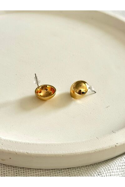 DEMOKAN Kadın Küpe Top Düğme Küpe