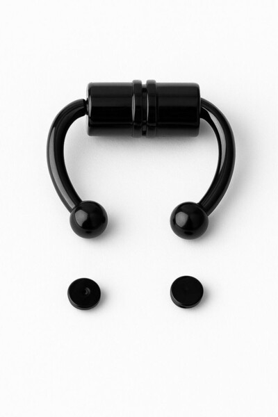 Takı Dükkanı Paslanmaz Çelik Burun Fake Piercing Septum Mıknatıslı ecp01
