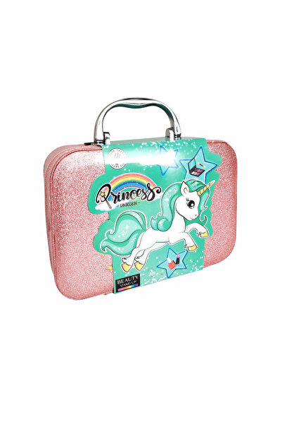 YerliToptan طقم مكياج بناتي مع حقيبة جليتر – يونيكورن