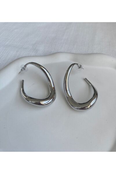 DEMOKAN Kadın Küpe Özel Seri Dalga Model Küpe