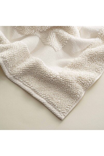 Ecocotton Kaia Bath Mat 100% Cotton Cream 50x80 Cm