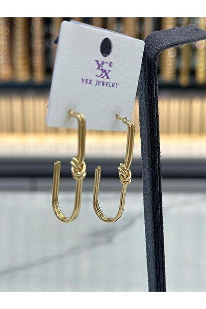 DEMOKAN Kadın Küpe YSX Seri Aşk Düğümü Kararmaz Küpe