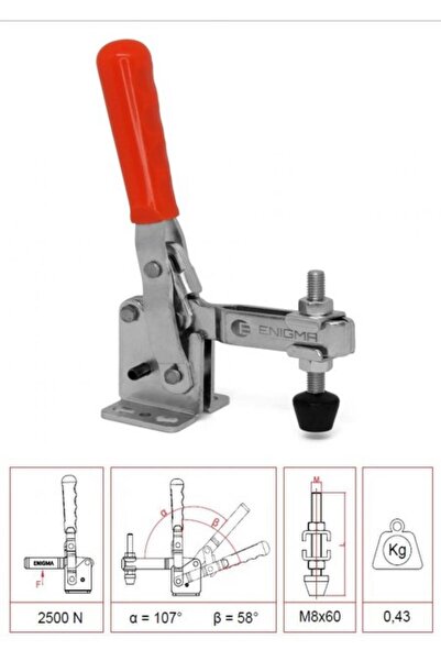 ENİGMA CLAMP Dikey Pozisyon Yatay Taban Klemp - 1103 Y - Mengene - Toggle Clamp