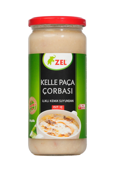 Zel Kelle Paça Çorbası 480 Ml - Ilikli Kemik Suyundan - 6 Adet