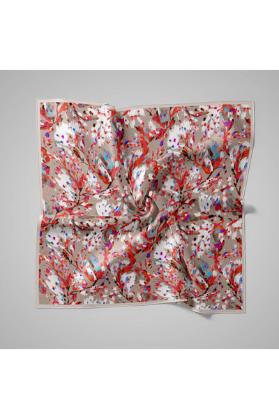 PİRAMİT Natural Patterned Scarf