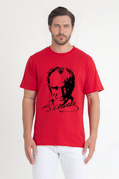 Windy Island Bărbați guler rotund Atatürk cu imprimeu bumbac 100% tricou