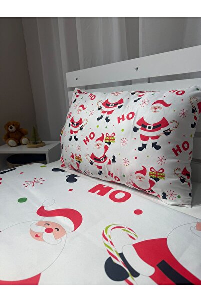 yok yok evim eve dair her şey Set cuvertură de pilota unică cu model de Crăciun, cu cearșaf de pat