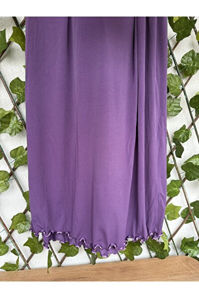 Blotch Premium Lycra Lila Renk Likralı Sandy Jersey Şal