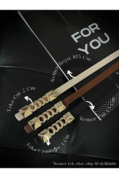 Fiori حزام بنطلون نسائي أساسي بإبزيم سلسلة رفيعة، حزام سترة، حزام فستان، حزام...