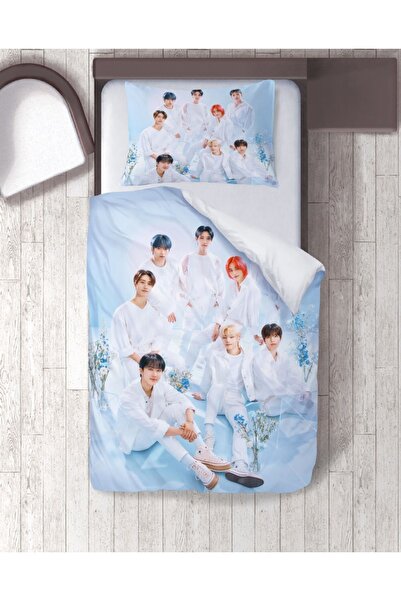 hediyechy Husa de pat cadou STRAY KIDS 3d B cu imprimeu Set de lenjerie de pa...