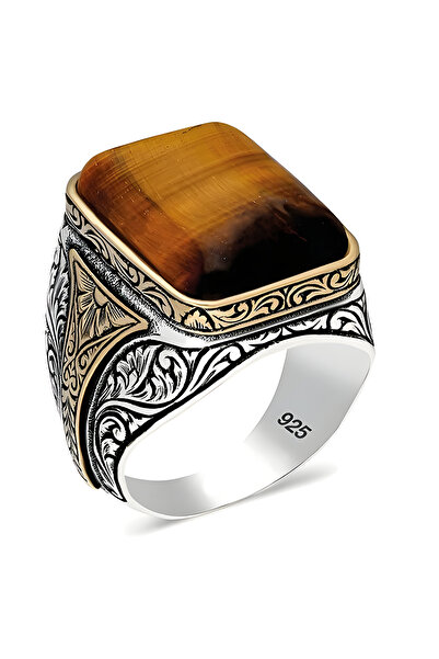 Takıdepo Kaplangözü Taşlı Gümüş Yüzük