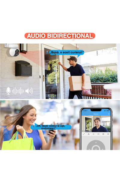 wirsen 5MP Video Surveillance Camera, WIFI, 2560x1920 Resolution, Infrared Color Night Vision, Rotating,