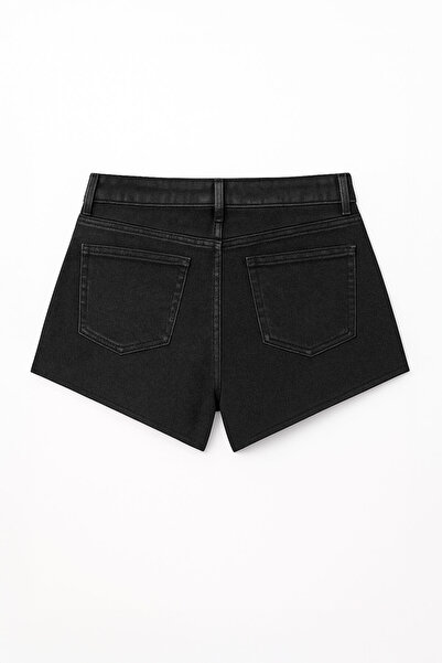 Bluewhite Women's High Waist Tassel Leg Jean Shorts