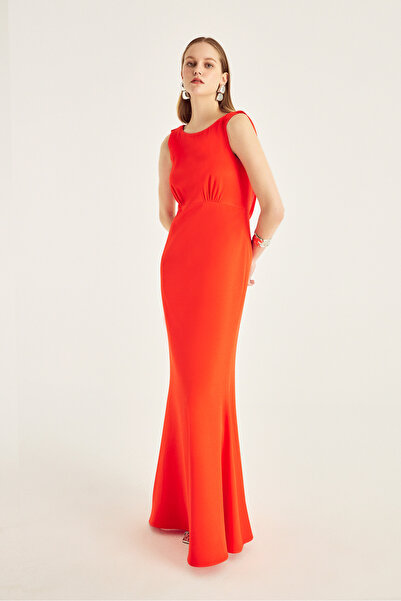 Naramaxx Sırt Detaylı Maxi Boy Abiye Elbise