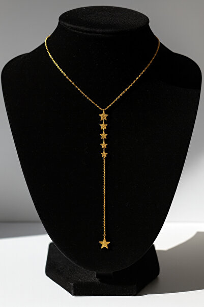 Z&T ACCESORIES قلادة نجمة مرصعة بالأحجار الكريمة طراز Y قابلة للتعديل